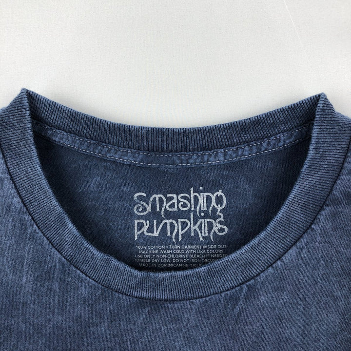 THE SMASHING PUMPKINS Smashing Pumpkins Band T-shirt Band T Men's L size cotton navy blue type Vintage Second Hand