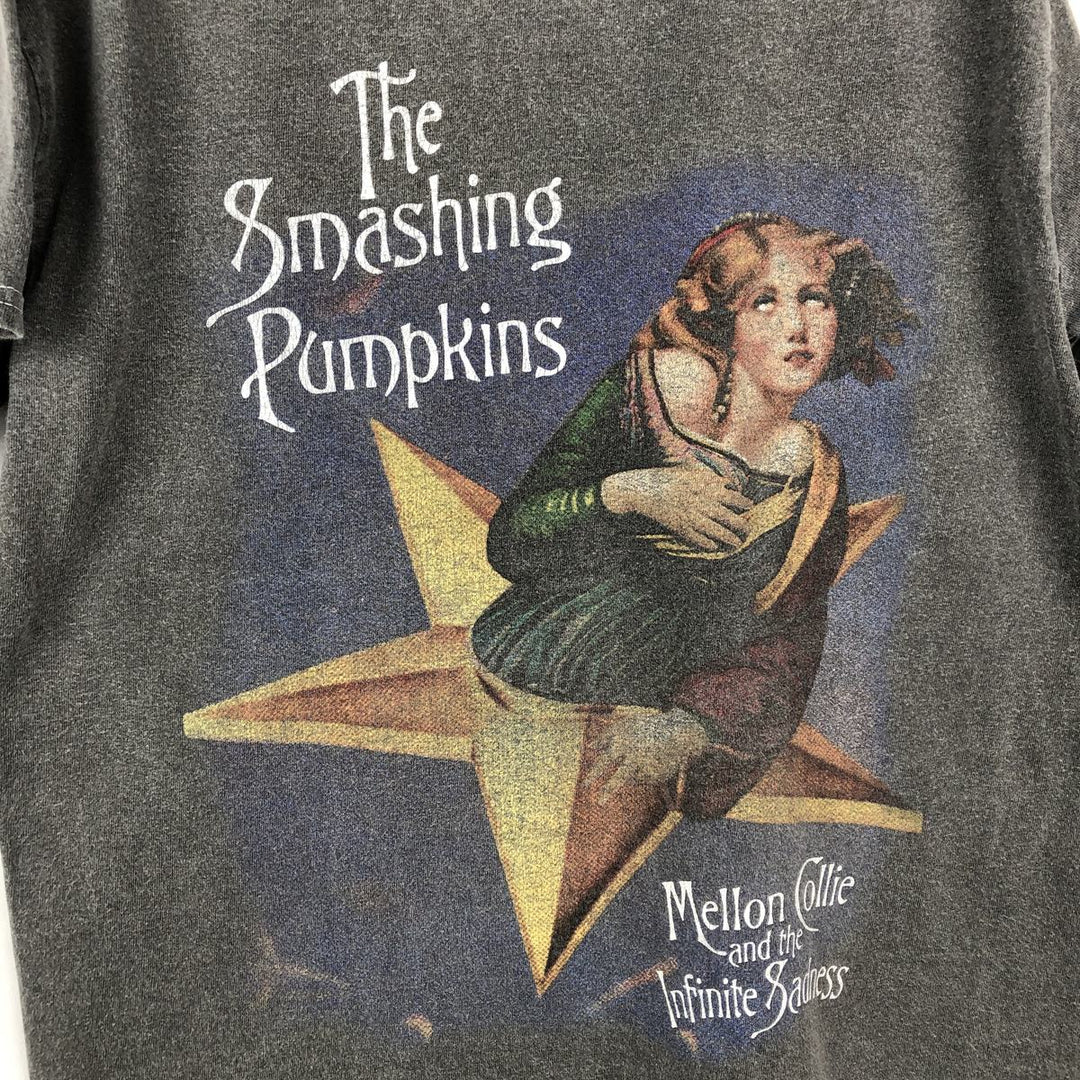 THE SMASHING PUMPKINS Smashing Pumpkins Band T-shirt Band T Men's S equivalent cotton Charcoal Vintage Second Hand