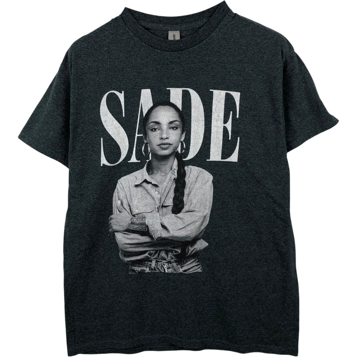Gildan Sade Rap T-Shirt (Men's Size M) cotton gray type Vintage Second Hand