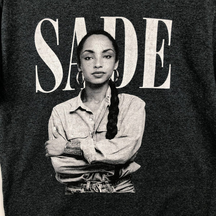 Gildan Sade Rap T-Shirt (Men's Size M) cotton gray type Vintage Second Hand