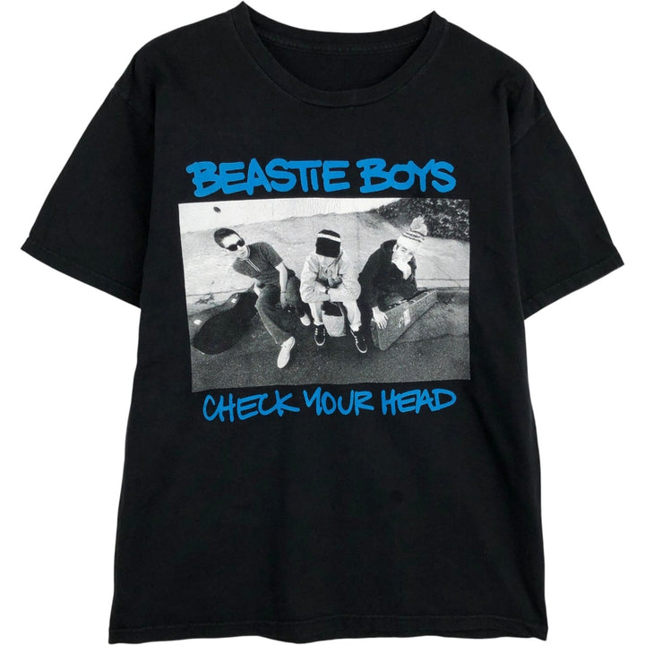 BEASTIE BOYS Rap T-Shirt (Men's XL equivalent) unclear black type Vintage Second Hand