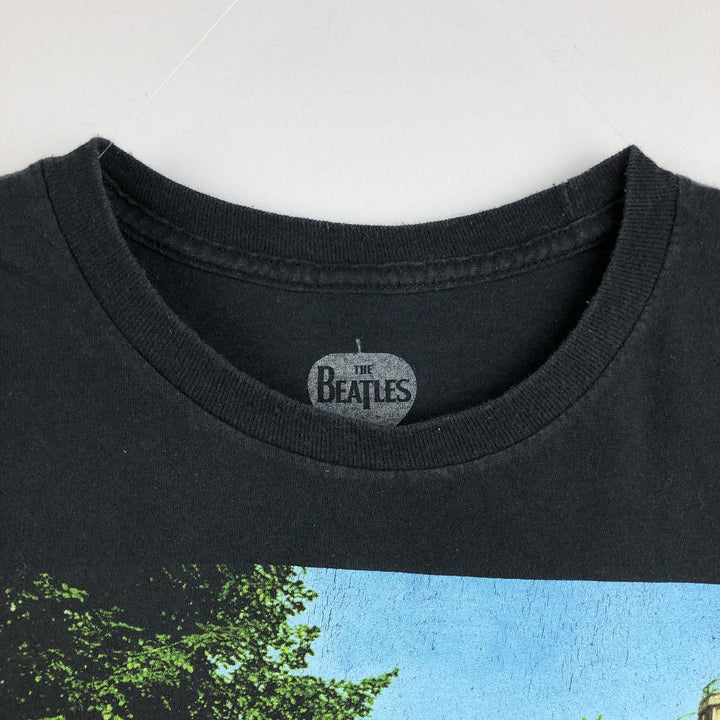 THE BEATLES Band T-shirt, Band T, Men's XL size cotton black type Vintage Second Hand