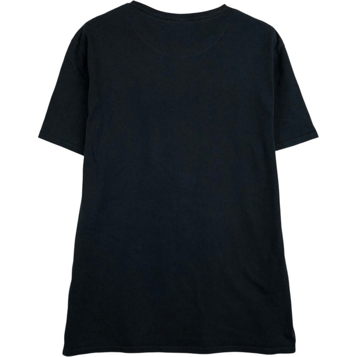 THE BEATLES Band T-shirt, Men's L size cotton black type Vintage Second Hand