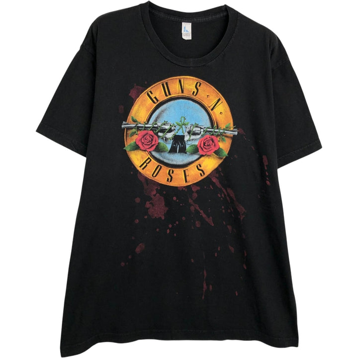 TULTEX GUNS N' ROSES Band T-Shirt (Men's Size L) cotton black type Vintage Second Hand