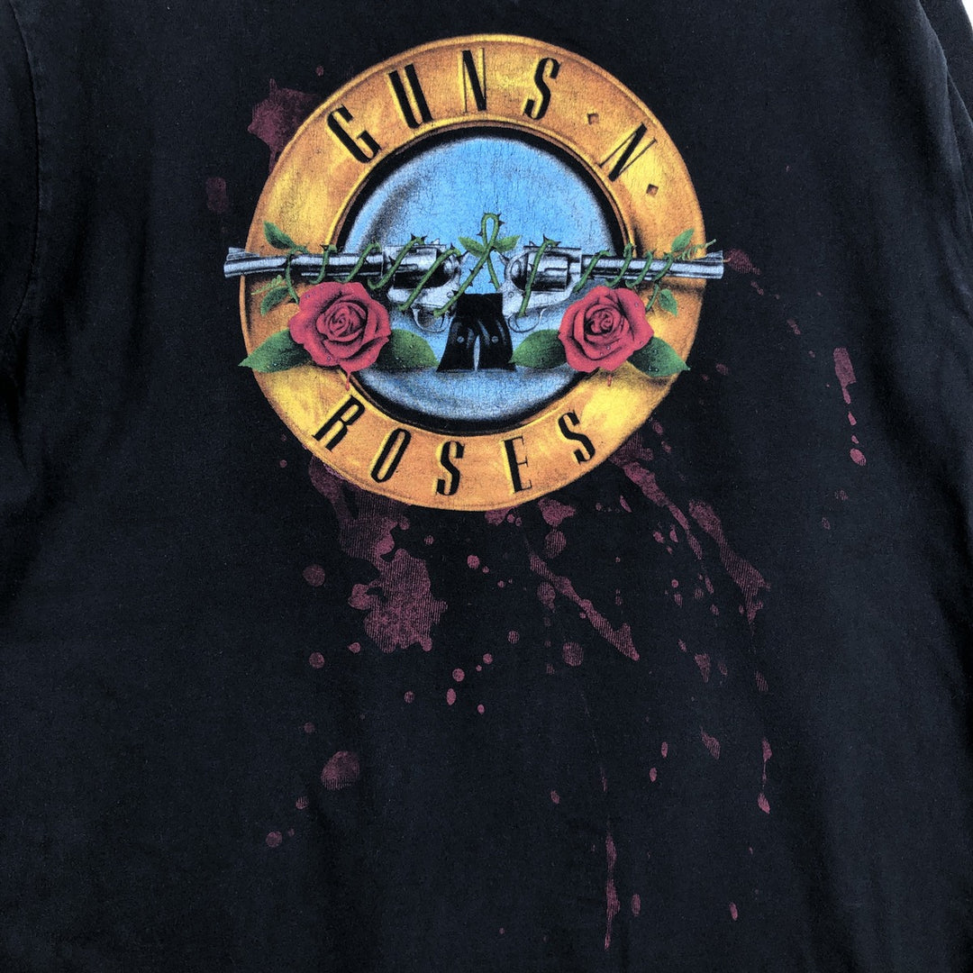 TULTEX GUNS N' ROSES Band T-Shirt (Men's Size L) cotton black type Vintage Second Hand