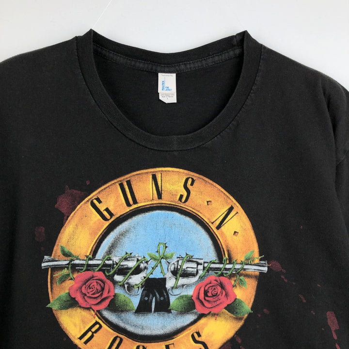 TULTEX GUNS N' ROSES Band T-Shirt (Men's Size L) cotton black type Vintage Second Hand