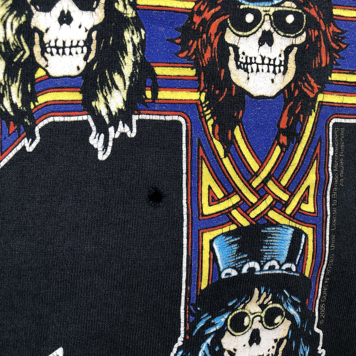 Guns N' Roses Skull Pattern Shirt (Men's Size M) unclear black type Vintage Second Hand