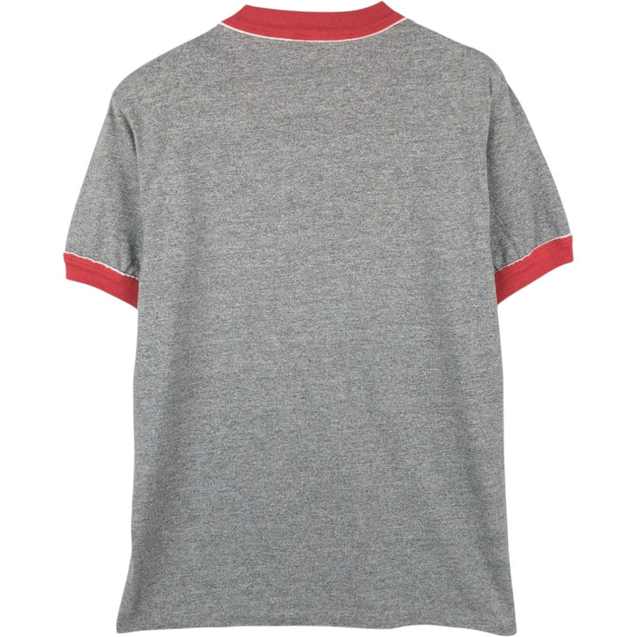 Sportswear Ringer T-Shirt, Made in USA, Men's Size L (approx.), Vintage polyester gray type Vintage Second Hand