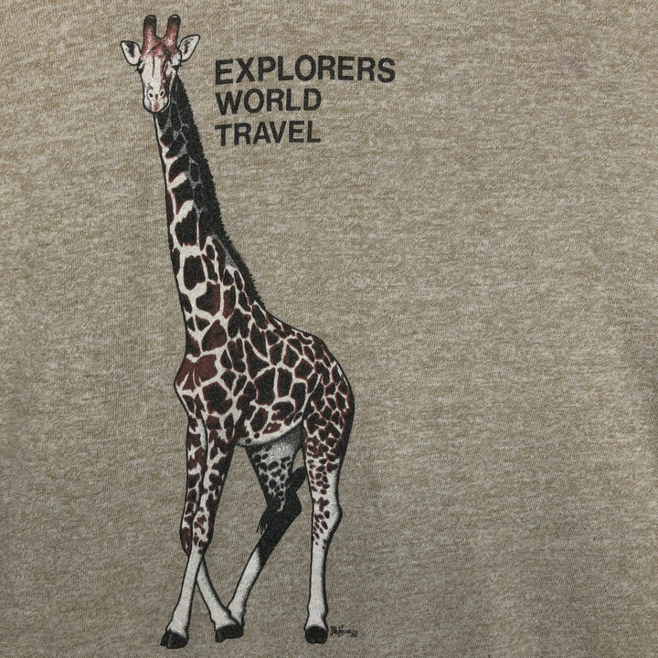 90'S Sportswear Ringer T-Shirt, Made in USA, Men's Size L (Equivalent), Vintage polyester brown type Vintage Second Hand