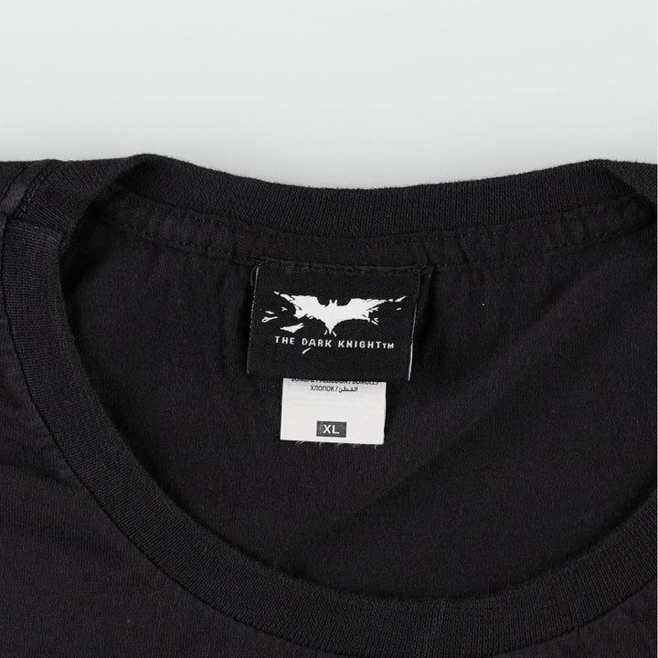 THE DARK KNIGHT Joker Movie T-Shirt (Men's XL equivalent) cotton black type Vintage Second Hand