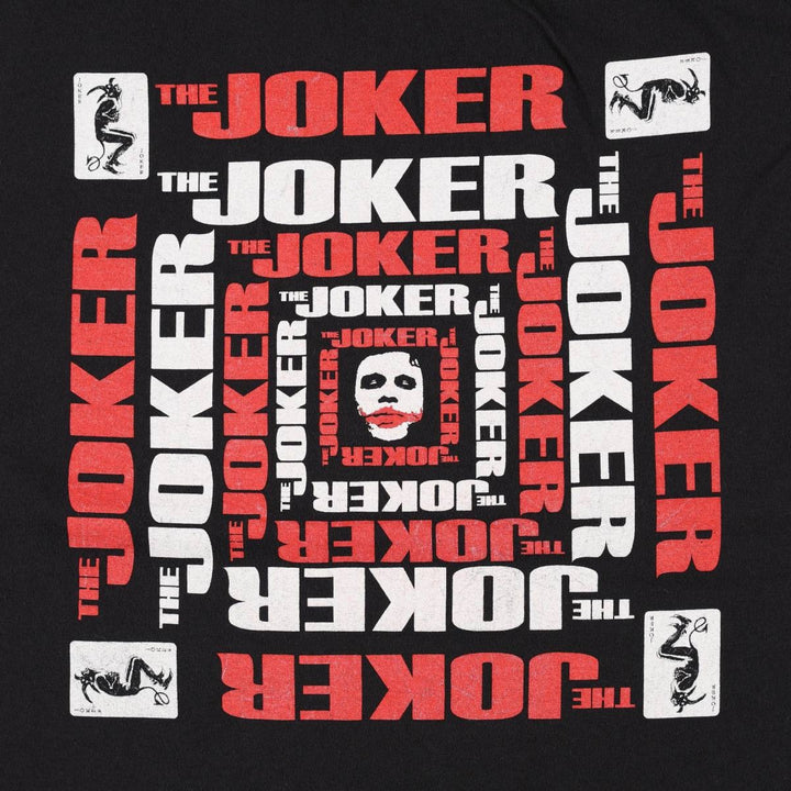 THE DARK KNIGHT Joker Movie T-Shirt (Men's XL equivalent) cotton black type Vintage Second Hand