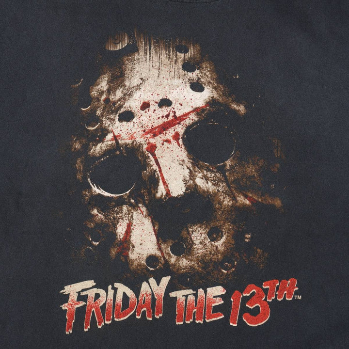 FRIDAY THE 13TH Movie T-shirt (Men's XL equivalent) cotton black type Vintage Second Hand