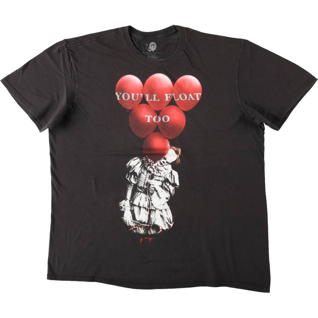 IT Movie T-shirt Men's XL size cotton black type Vintage Second Hand