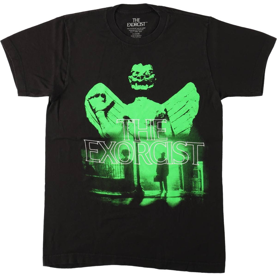 THE EXORCIST Movie T-shirt for men (S size) cotton black type Vintage Second Hand