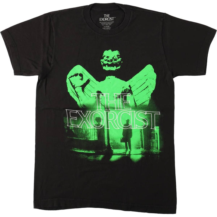 THE EXORCIST Movie T-shirt for men (S size) cotton black type Vintage Second Hand