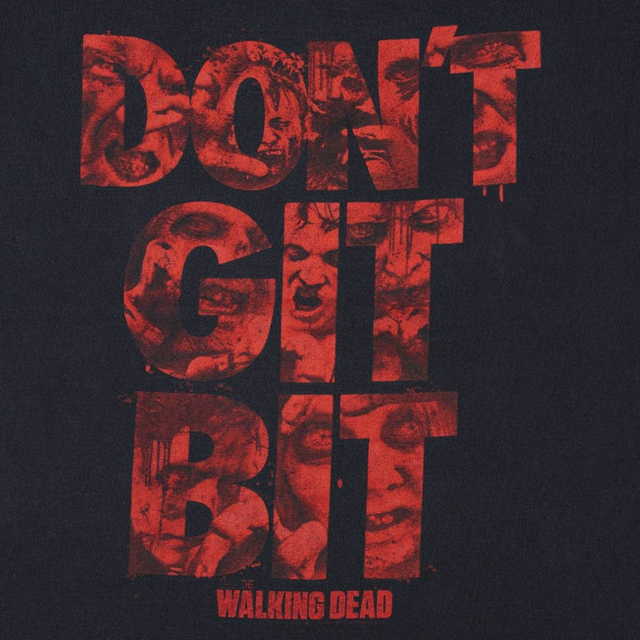 Jerzees THE WALKING DEAD Movie T-shirt for men, equivalent to XXL cotton black type Vintage Second Hand