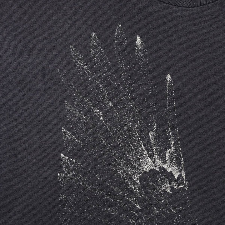Vintage Eagle Pattern Animal T-shirt, Men's Size Small unclear black type Vintage Second Hand