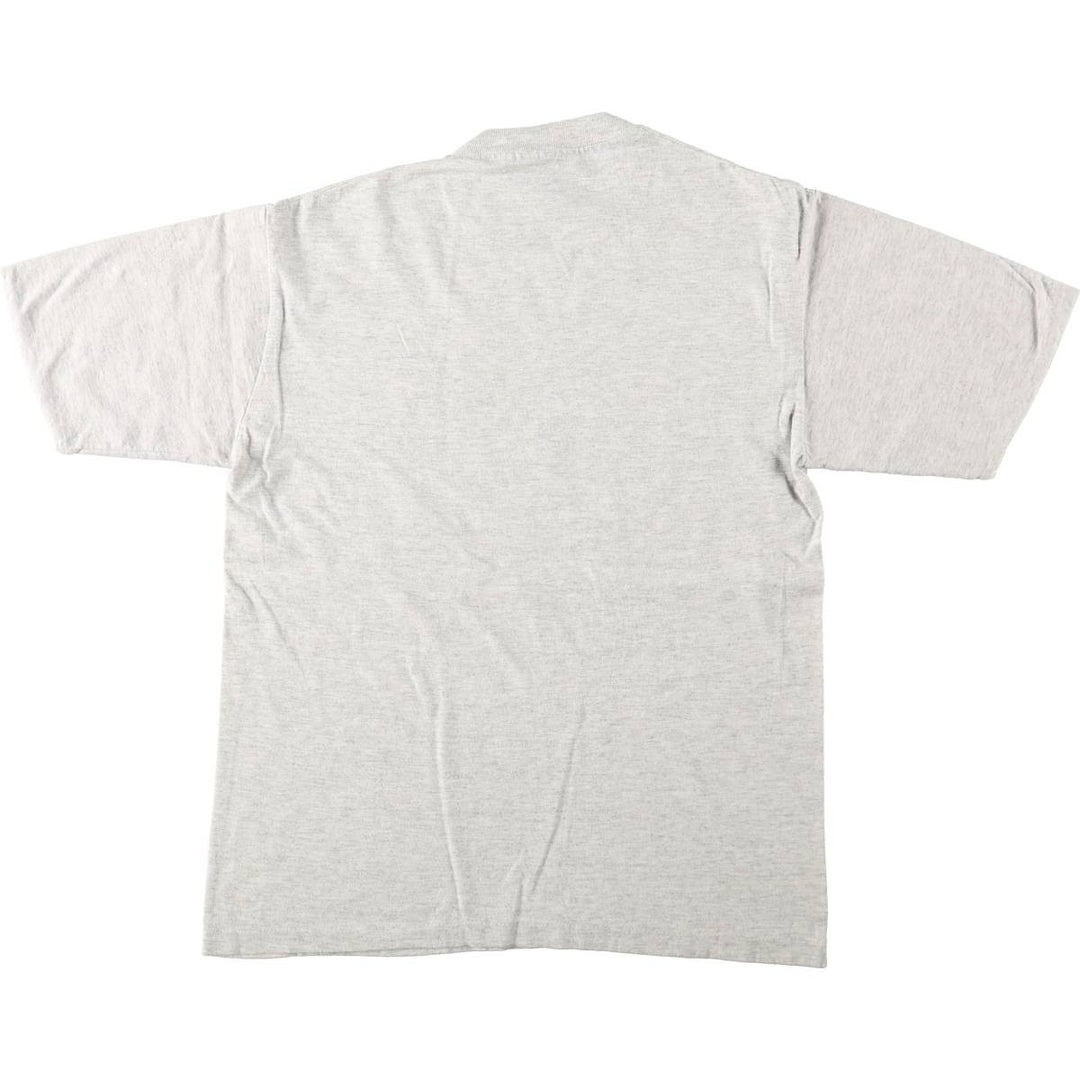 90'S Lasportswear Dog Print Animal T-Shirt, Made in USA, Men's Size M (Equivalent), Vintage cotton gray type Vintage Second Hand
