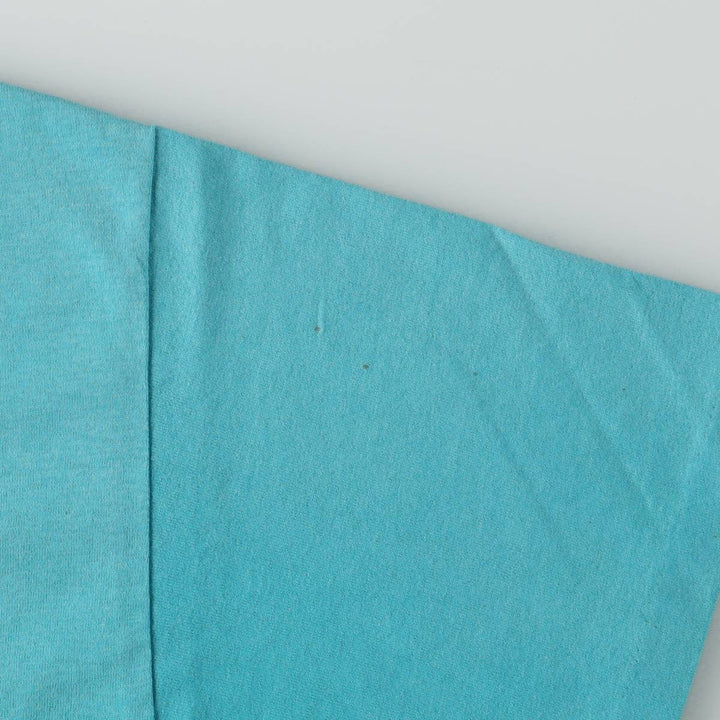 90'S T-Shirts Plus Fish Print Animal T-Shirt, Made in USA, Men's XL equivalent, Vintage cotton turquoise blue Vintage Second Hand