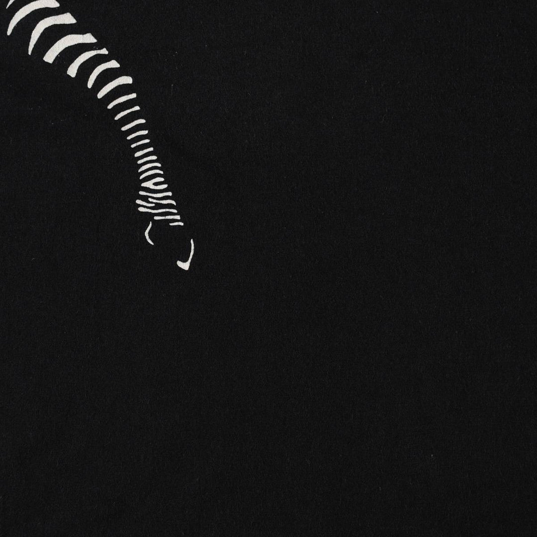 80'S Zebra Pattern Animal T-Shirt, Made in USA, Men's Size L (Equivalent), Vintage polyester black type Vintage Second Hand