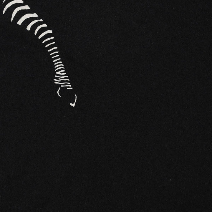 80'S Zebra Pattern Animal T-Shirt, Made in USA, Men's Size L (Equivalent), Vintage polyester black type Vintage Second Hand