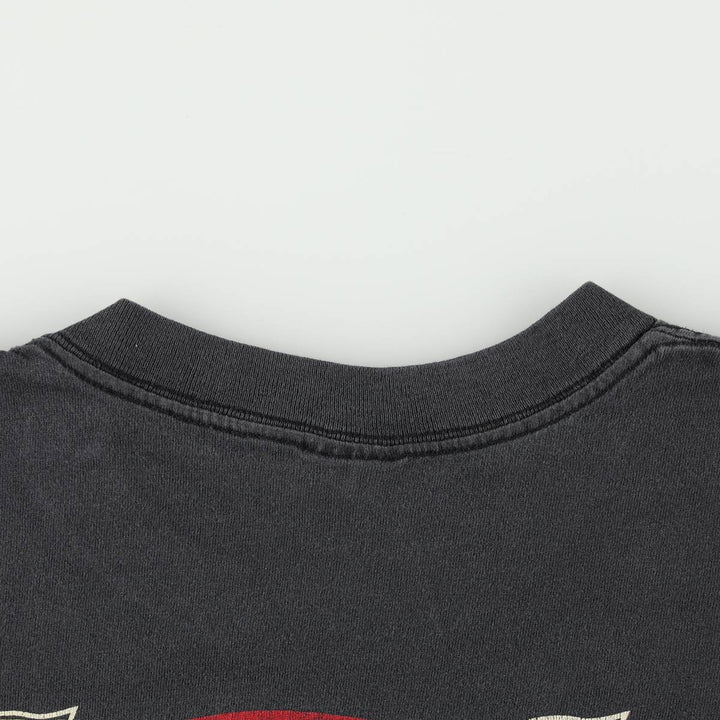 90'S Tennessee River Motorcycle T-Shirt, Made in USA, Men's XL equivalent, Vintage cotton black type Vintage Second Hand