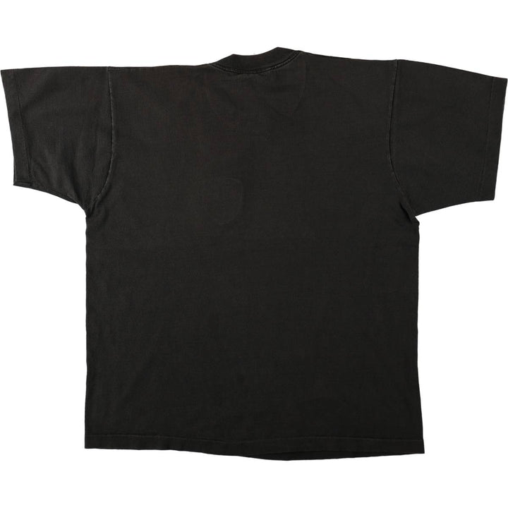 80s-90'S Fruit of the Loom Porsche advertising T-shirt, Made in USA, Men's XL equivalent. cotton black type Vintage Second Hand