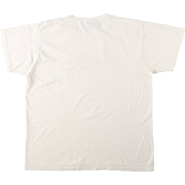 Ralph Lauren Polo Jeans Company short-sleeved printed T-shirt, men's size L cotton white type Vintage Second Hand