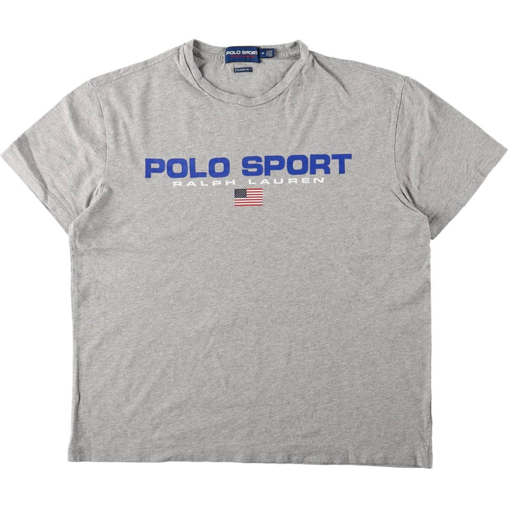 Ralph Lauren POLO SPORT CLASSIC FIT Short-Sleeve Logo T-Shirt, Men's Size M (approx.) unclear gray type Vintage Second Hand