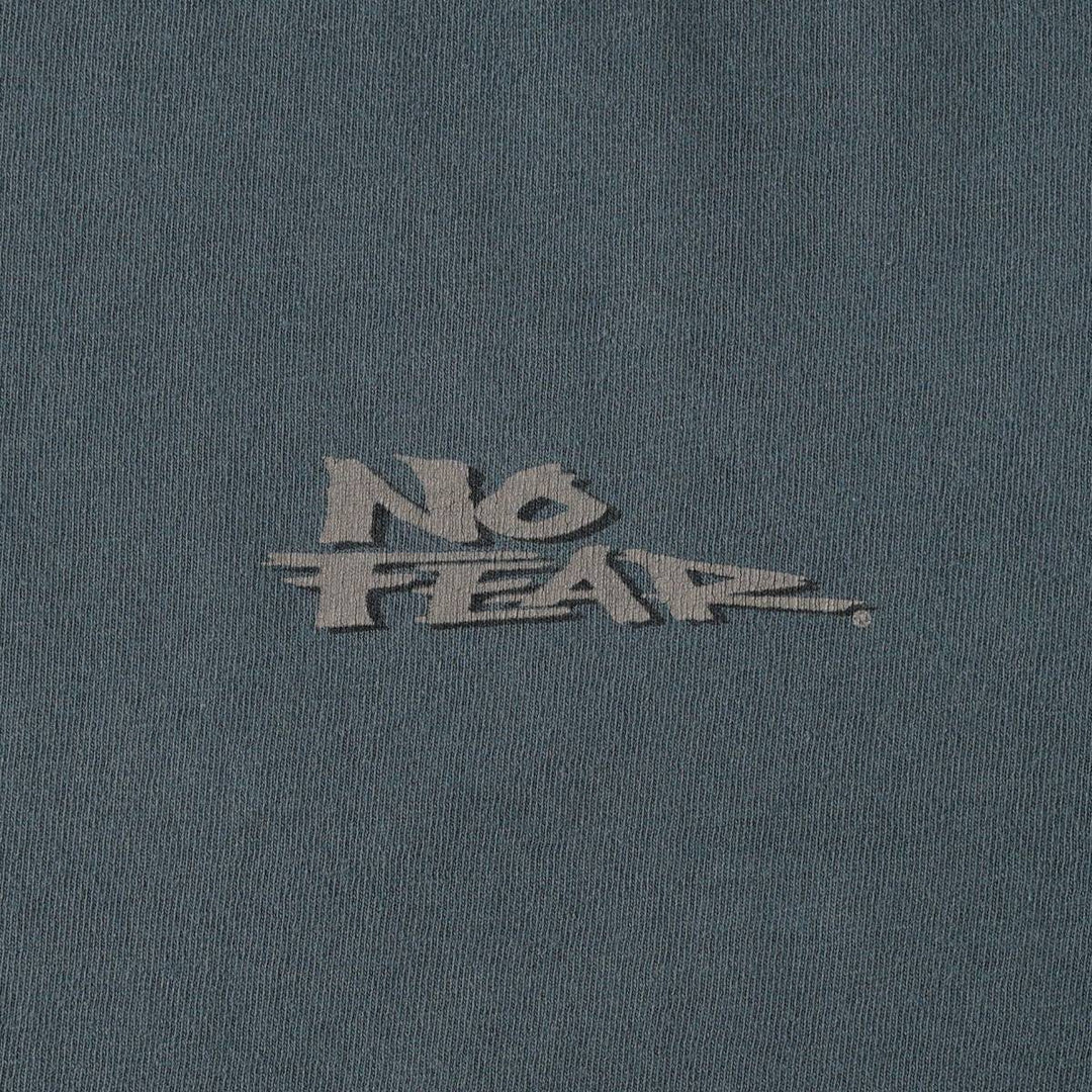 90'S NO FEAR Short-Sleeve Logo T-Shirt, Made in USA, Men's XL (approx.), Vintage cotton Khaki type Vintage Second Hand