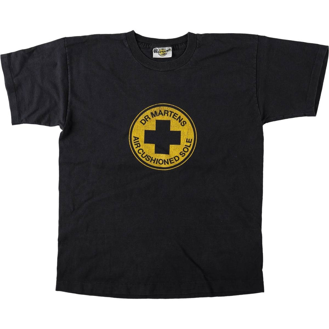 90'S Dr. Martens Short-Sleeve Printed T-Shirt, Men's Size L (Equivalent), Vintage cotton black type Vintage Second Hand