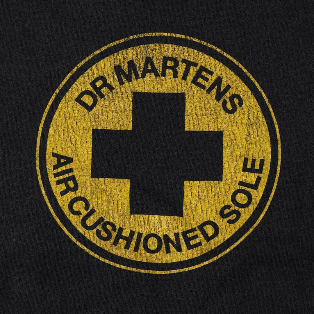 90'S Dr. Martens Short-Sleeve Printed T-Shirt, Men's Size L (Equivalent), Vintage cotton black type Vintage Second Hand