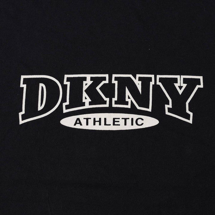90'S Donna Karan New York DKNY ACTIVE Short-Sleeve Logo T-Shirt, Made in USA, Men's XL equivalent, Vintage cotton black type Vintage Second Hand