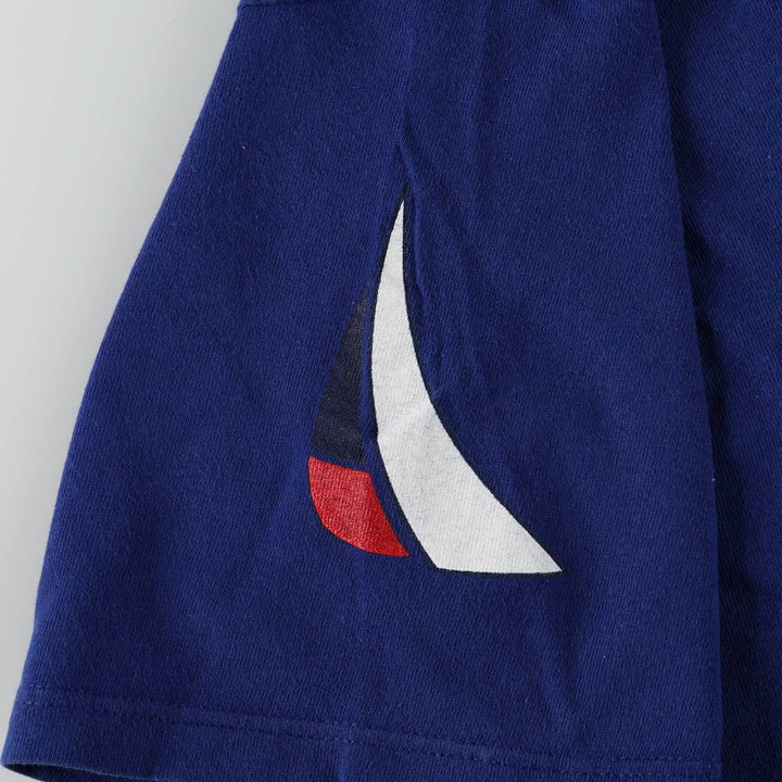 Ralph Lauren CHAPS Short-Sleeve Logo T-Shirt, Men's Size L (approx.) cotton blue type Vintage Second Hand