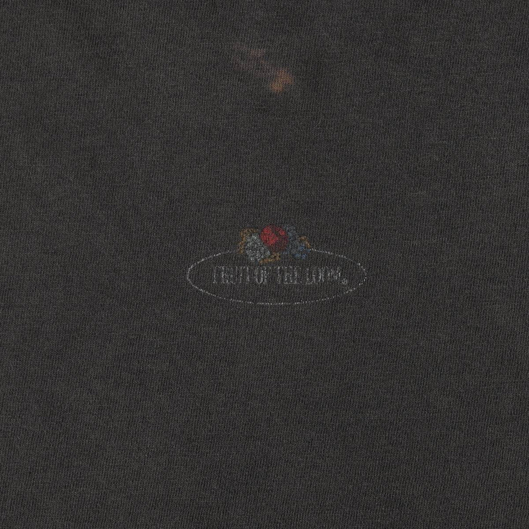 90'S Fruit of the Loom short-sleeved t-shirt with a single logo, made in Ireland, men's size XL equivalent. cotton Charcoal Vintage Second Hand