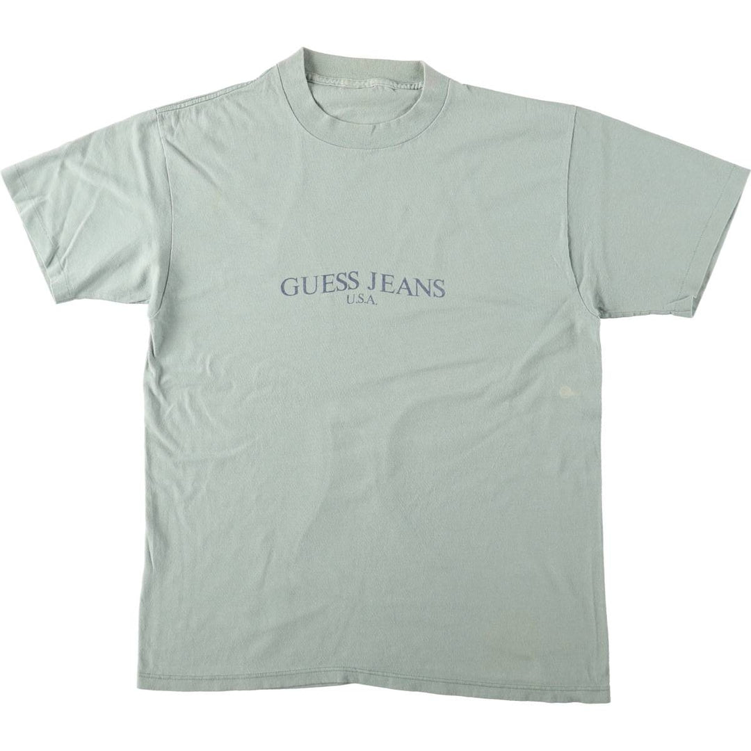 Guess GUESS JEANS Short-Sleeve Printed T-Shirt, Men's Size M (Equivalent), Vintage unclear Khaki type sage green Vintage Second Hand