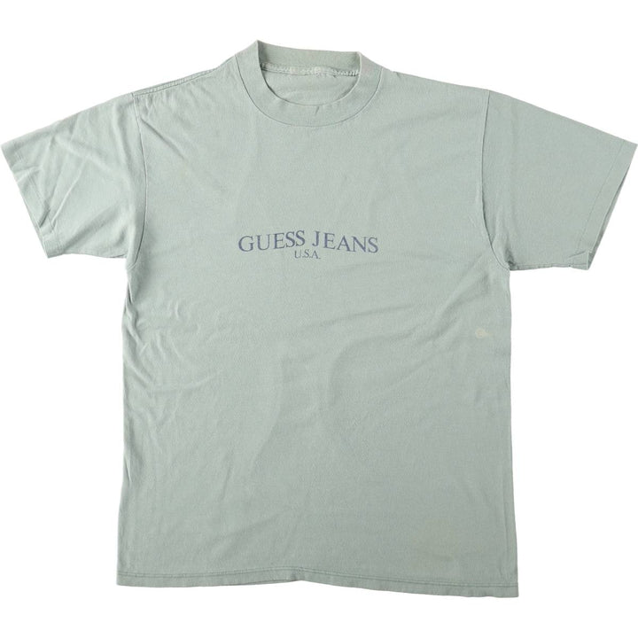 Guess GUESS JEANS Short-Sleeve Printed T-Shirt, Men's Size M (Equivalent), Vintage unclear Khaki type sage green Vintage Second Hand