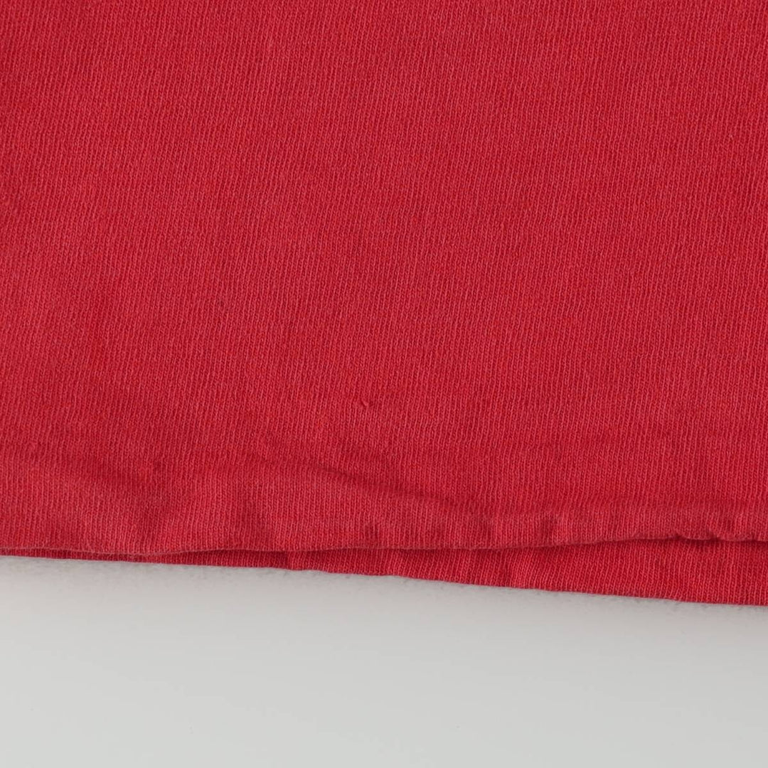 80s-90'S Fruit of the Loom Wrangler Short-Sleeve Printed T-Shirt, Made in USA, Men's Size L (approx.) cotton red type Vintage Second Hand