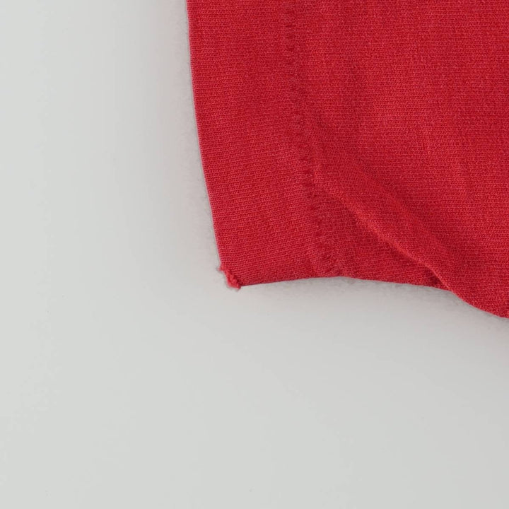 80s-90'S Fruit of the Loom Wrangler Short-Sleeve Printed T-Shirt, Made in USA, Men's Size L (approx.) cotton red type Vintage Second Hand
