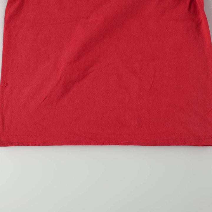 80s-90'S Fruit of the Loom Wrangler Short-Sleeve Printed T-Shirt, Made in USA, Men's Size L (approx.) cotton red type Vintage Second Hand