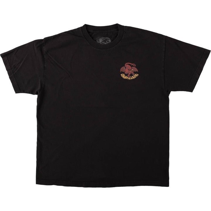 POWELL PERALTA Surf Skate T-Shirt, Men's Size XL (approx.) cotton black type Vintage Second Hand