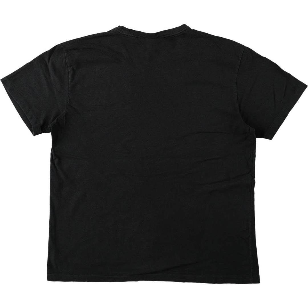 Ralph Lauren POLO by Ralph Lauren short sleeve one point logo T-shirt men's M size cotton black type Vintage Second Hand