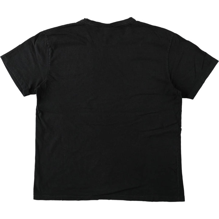 Ralph Lauren POLO by Ralph Lauren short sleeve one point logo T-shirt men's M size cotton black type Vintage Second Hand