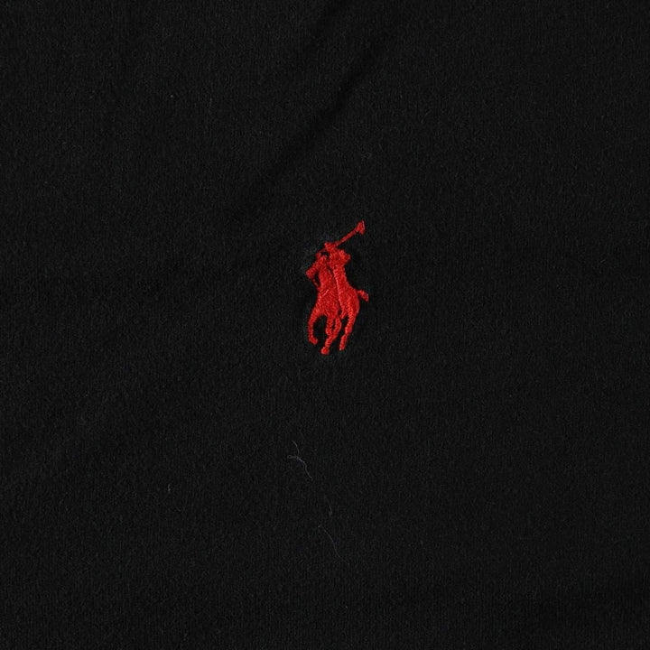 Ralph Lauren POLO by Ralph Lauren short sleeve one point logo T-shirt men's L size cotton black type Vintage Second Hand