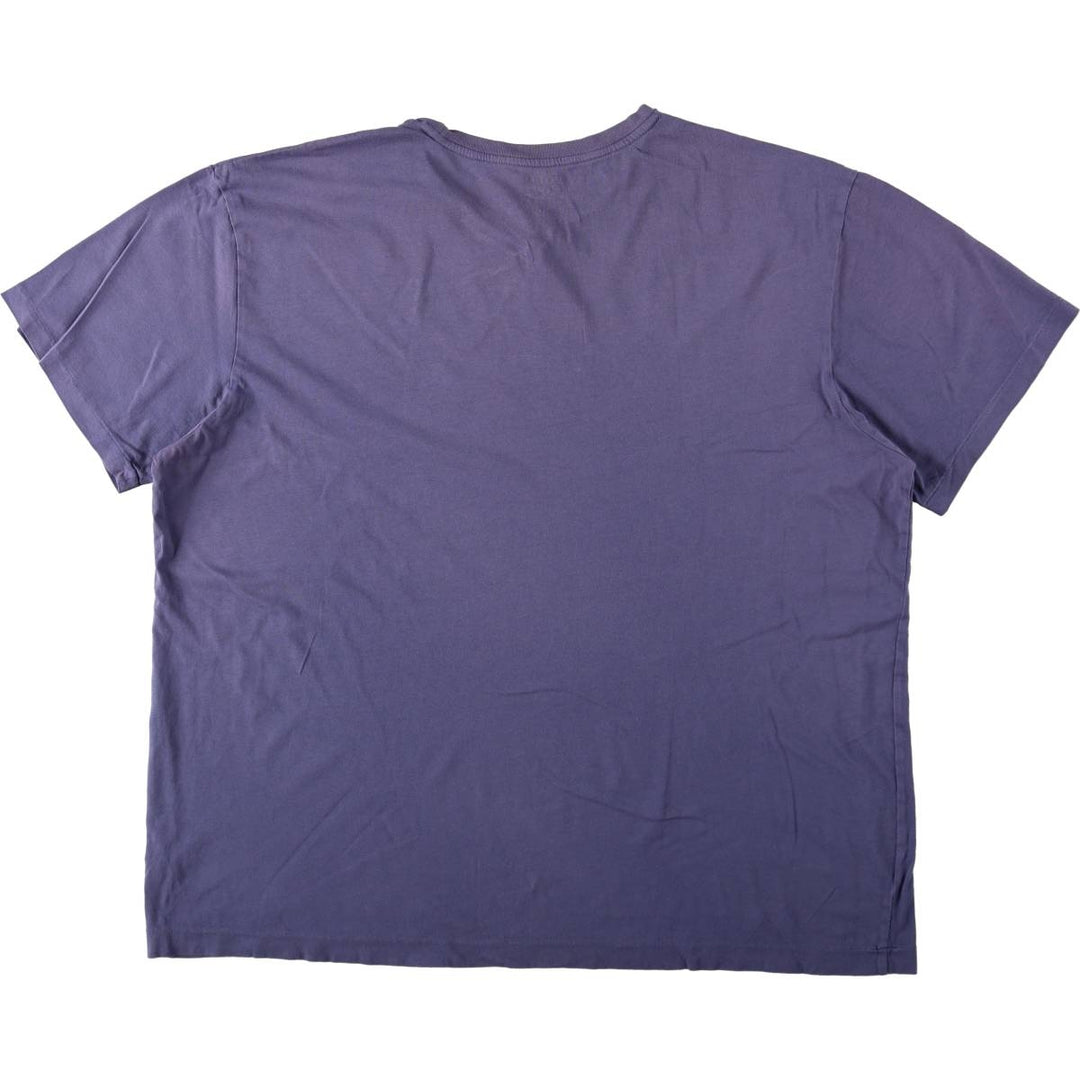 Ralph Lauren POLO RALPH LAUREN Short-Sleeve Logo T-Shirt, Men's Size XXL (approx.) cotton Purple type blue-purple Vintage Second Hand