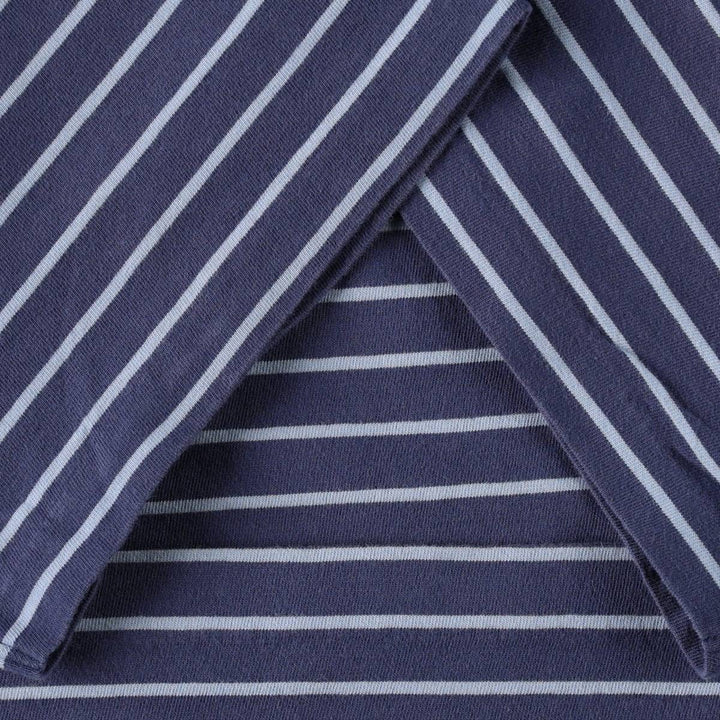 Ralph Lauren POLO RALPH LAUREN CLASSIC FIT short sleeve striped T-shirt, men's size M cotton blue type Vintage Second Hand