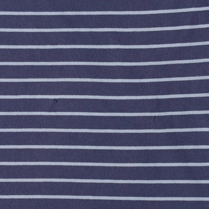 Ralph Lauren POLO RALPH LAUREN CLASSIC FIT short sleeve striped T-shirt, men's size M cotton blue type Vintage Second Hand