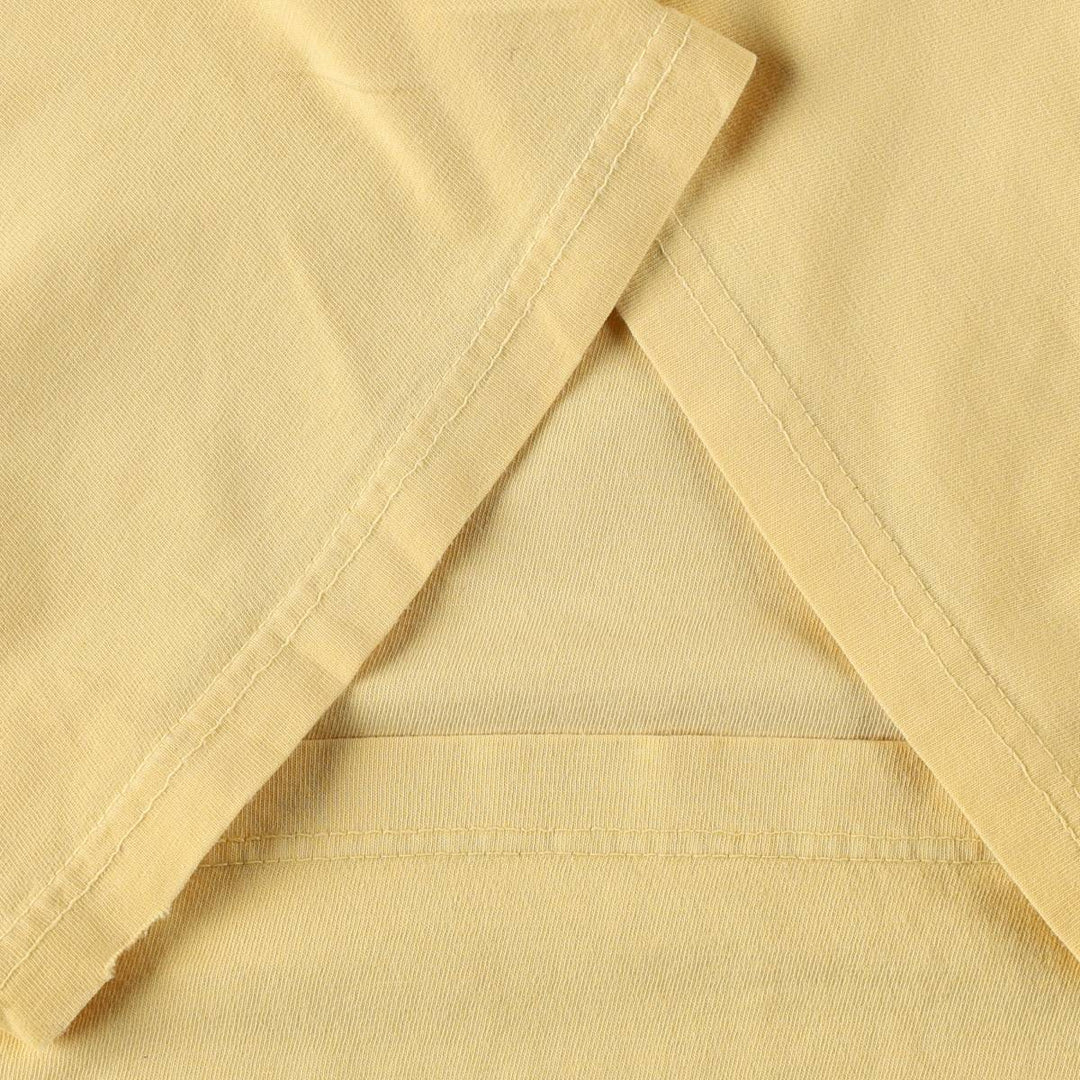 Ralph Lauren POLO by Ralph Lauren Short-Sleeve T-Shirt with One-Point Logo, Men's Size XL (approx.) cotton yellow type Vintage Second Hand