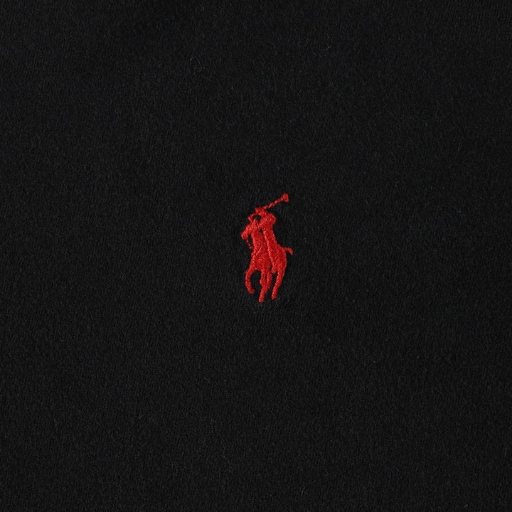 Ralph Lauren POLO by Ralph Lauren short sleeve one point logo T-shirt men's L size cotton black type Vintage Second Hand