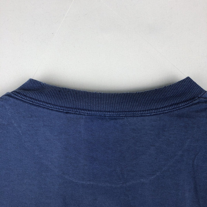 Carhartt Short Sleeve One Point Logo Pocket T-Shirt Men's L Size unclear blue type Vintage Second Hand